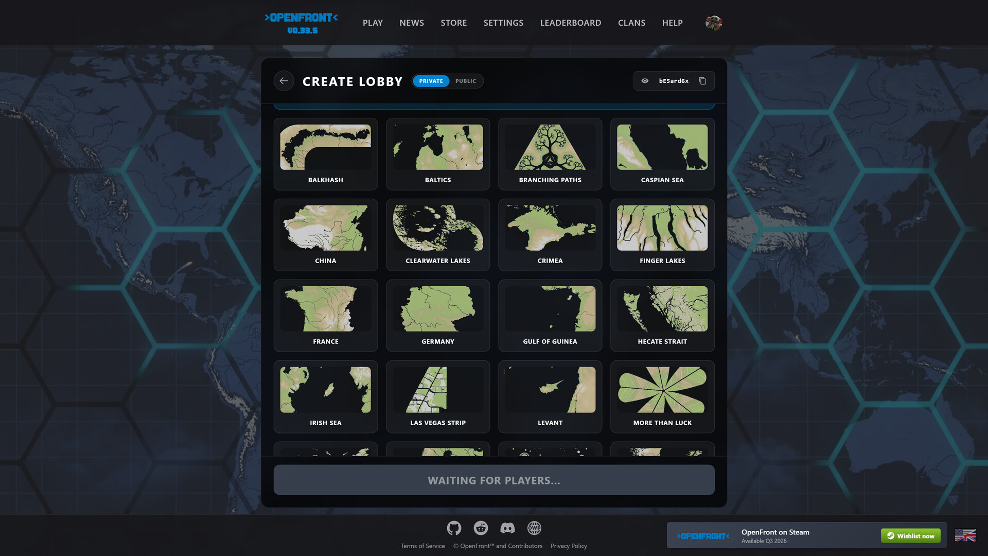 OpenFront Game screenshot