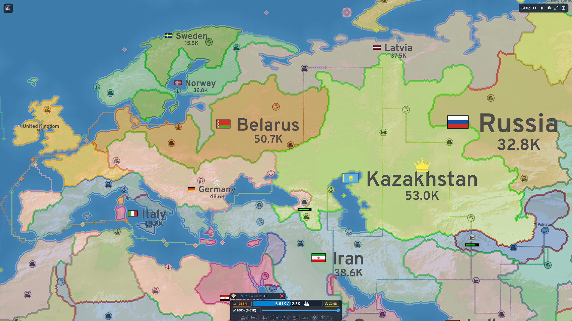 OpenFront Game screenshot